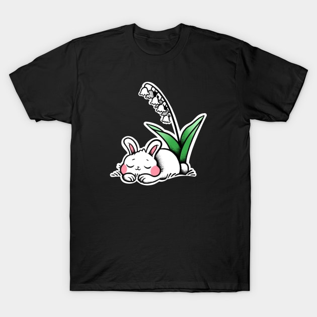 Sleepy bunny T-Shirt by Blanche Draw